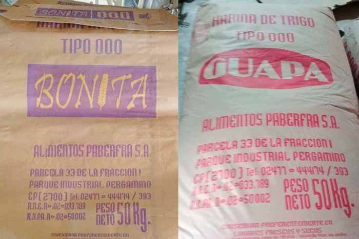 ANMAT: Se prohíbe la venta de dos marcas de harina