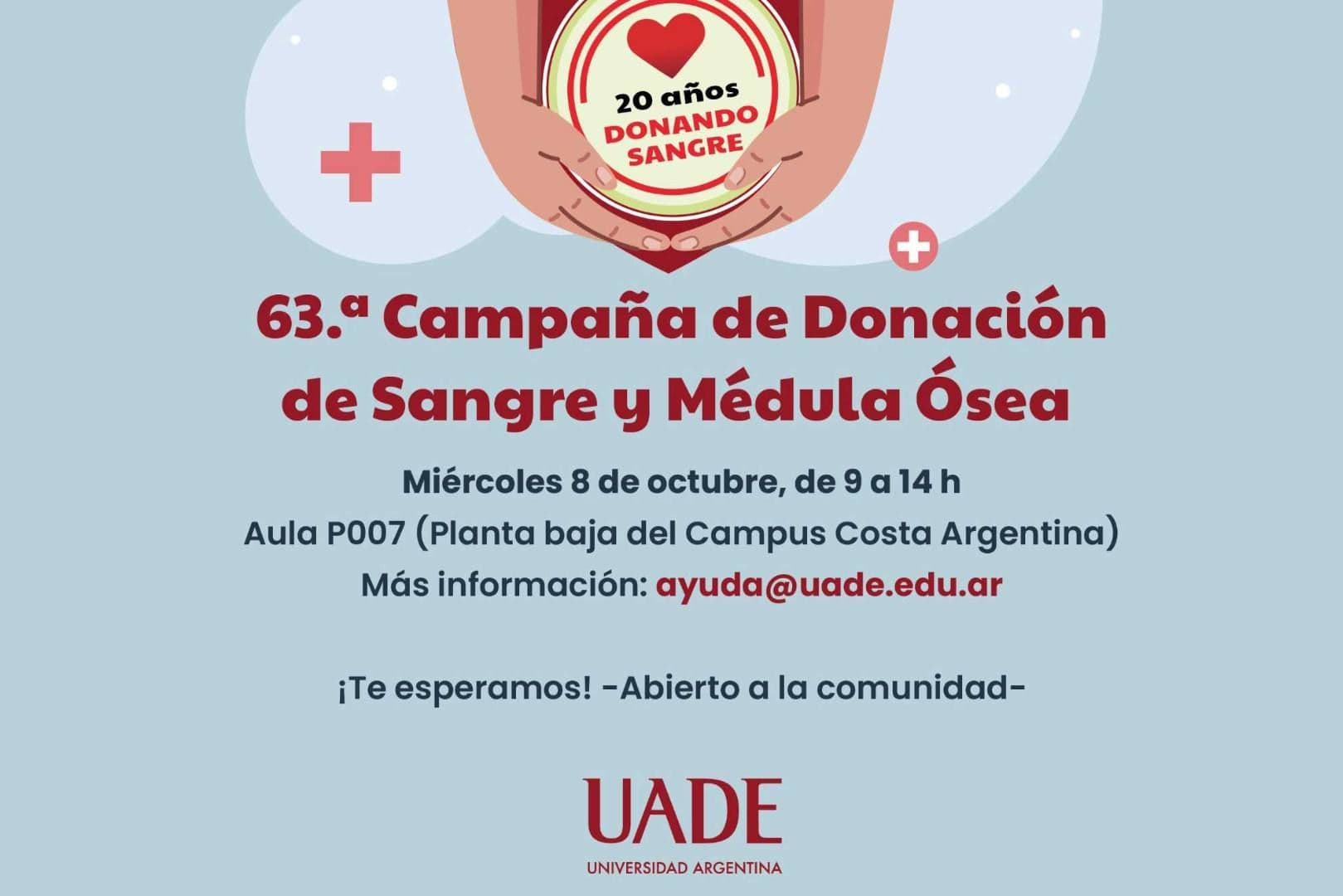 Campaña de Donación de Sangre en UADE Costa Argentina