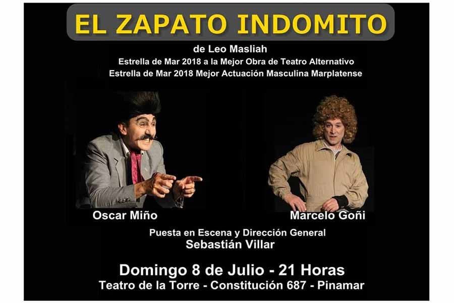 El zapato indómito, en Pinamar
