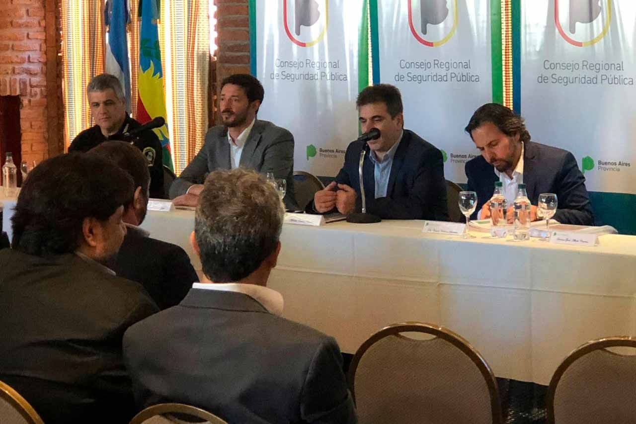 El ministro bonaerense de Seguridad presidió el Consejo Regional