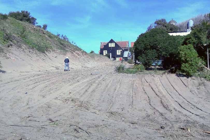 Preocupación por un movimiento de arena en Valeria