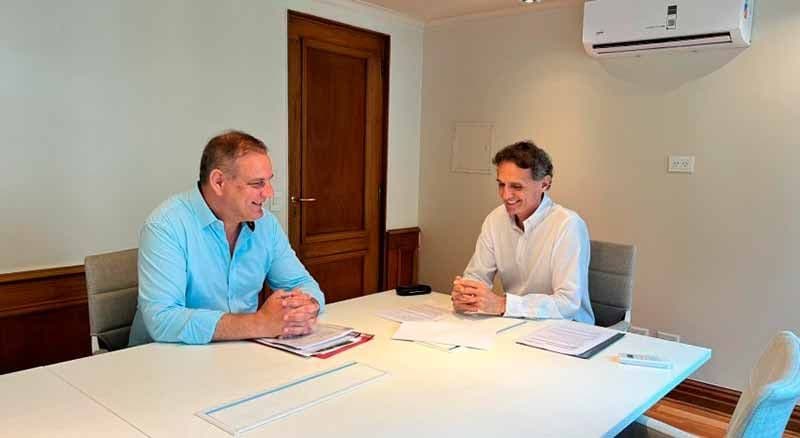 Santoro se reunió con el ministro de obras de la provincia, Gabriel Katopodis